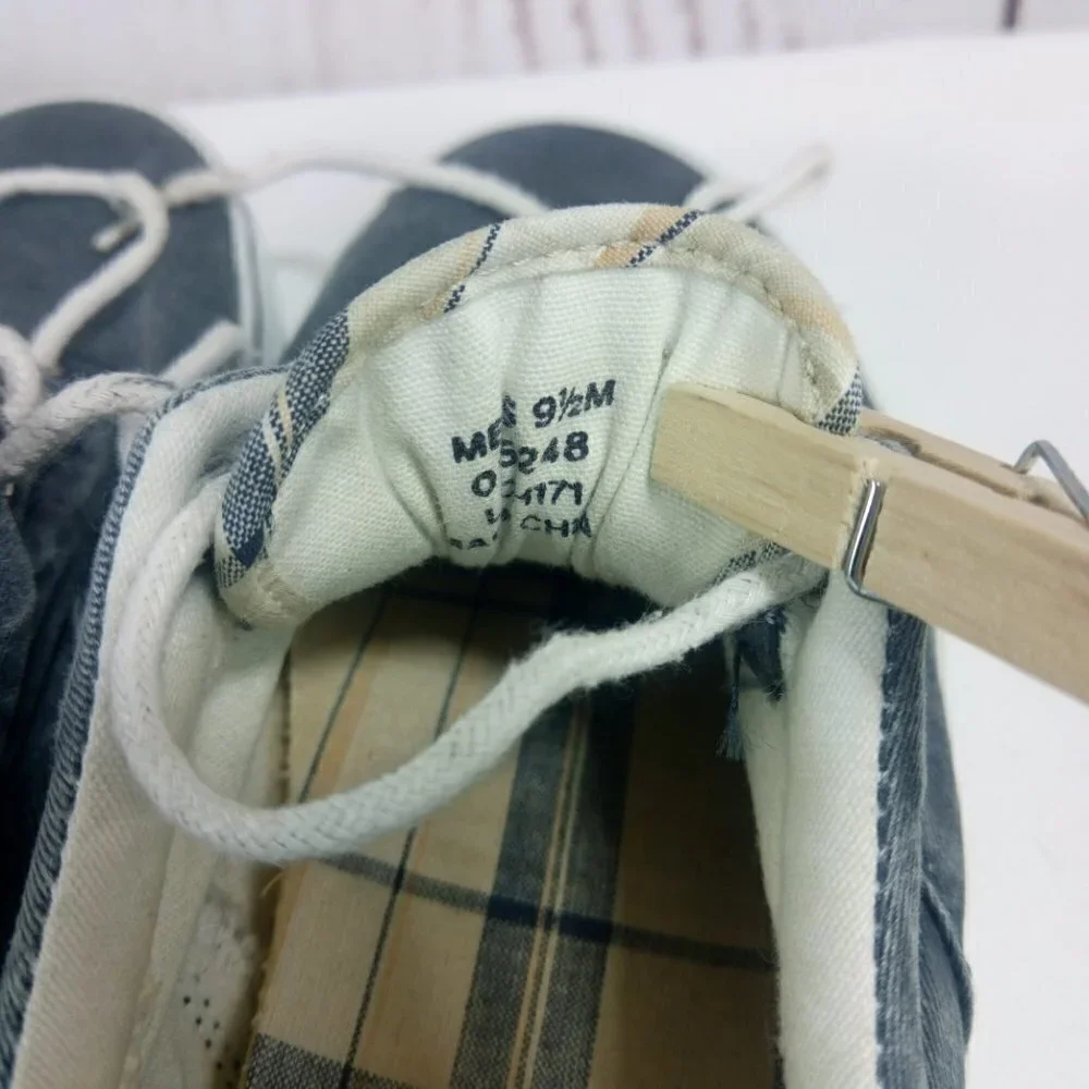 Sperry Top Sider Men's Gray/White Boat Shoes